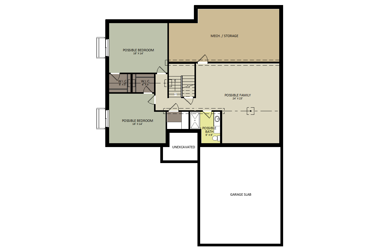 DixonLower Level Floor Plan